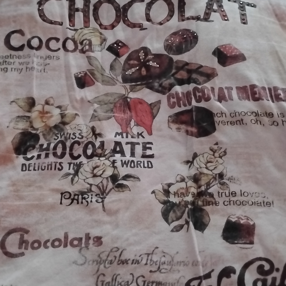 Cactus Chocolate Print Top - Cream and Brown